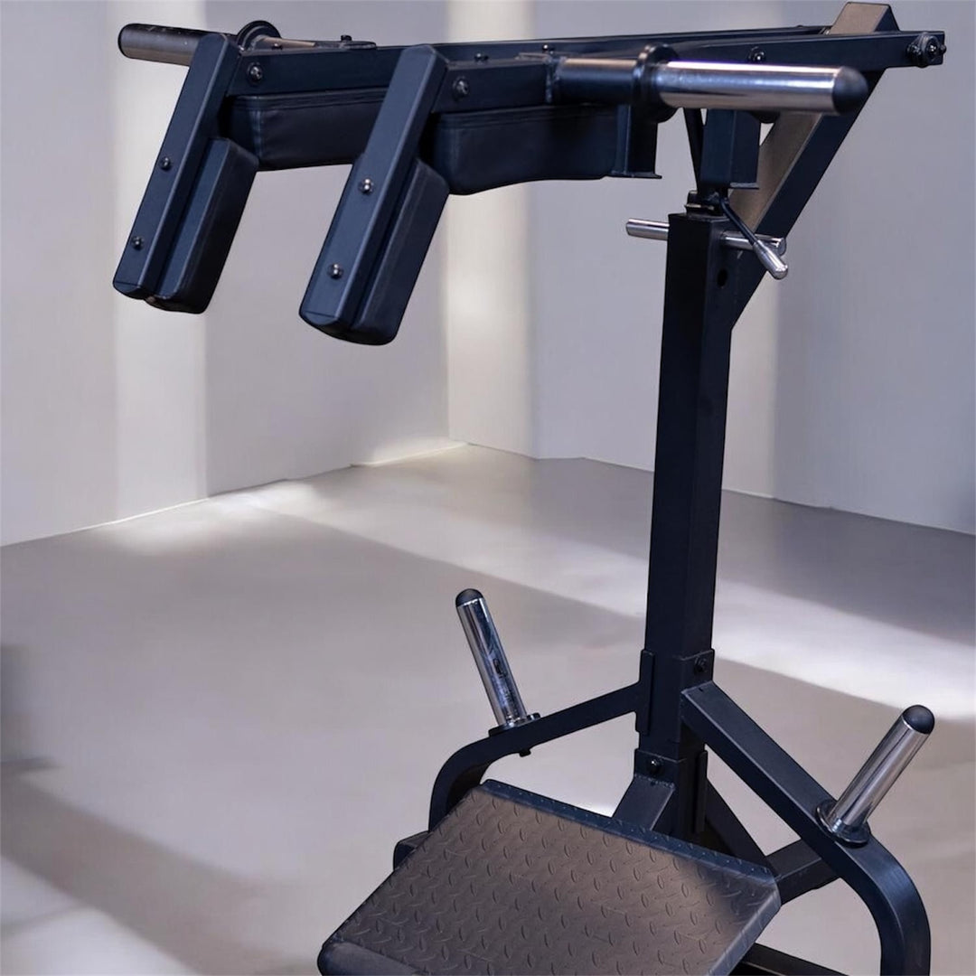 Body-Solid Leverage Squat &amp; Calf Machine for Lower Body Strength Training | Heavy-Duty Leg Press &amp; Calf Raise System | DreamchaserHQ