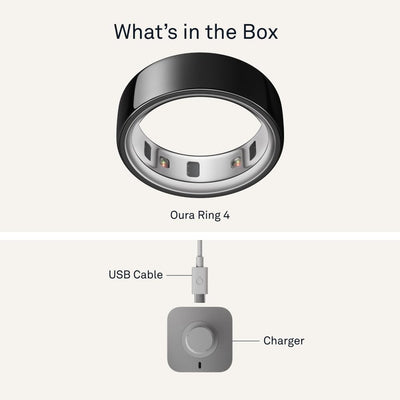 Oura Ring 4 - Silver - Size 10 - Smart Ring - Size First with Oura Ring 4 Sizing Kit - Sleep Tracking Wearable - Heart Rate - Fitness Tracker - Dreamchaser Headquarters