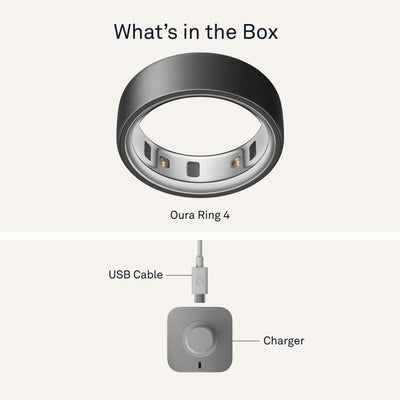 Oura Ring 4 - Silver - Size 10 - Smart Ring - Size First with Oura Ring 4 Sizing Kit - Sleep Tracking Wearable - Heart Rate - Fitness Tracker - Dreamchaser Headquarters