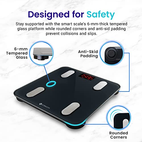 Etekcity Bluetooth Body Composition Scale - Digital Weight Scale with BMI, Body Fat &amp; Muscle Mass Tracking - Dreamchaser Headquarters