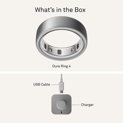 Oura Ring 4 - Silver - Size 10 - Smart Ring - Size First with Oura Ring 4 Sizing Kit - Sleep Tracking Wearable - Heart Rate - Fitness Tracker - Dreamchaser Headquarters