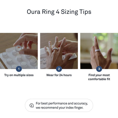 Oura Ring 4 - Silver - Size 10 - Smart Ring - Size First with Oura Ring 4 Sizing Kit - Sleep Tracking Wearable - Heart Rate - Fitness Tracker - Dreamchaser Headquarters