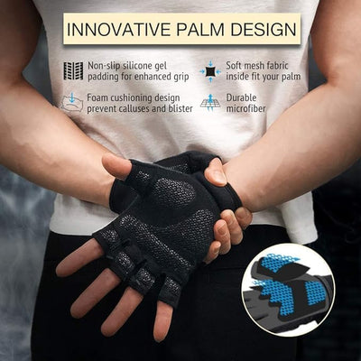 ATERCEL Workout Gloves snug fit, designed for men and women, the perfect choice for workout gloves for weight lifting.