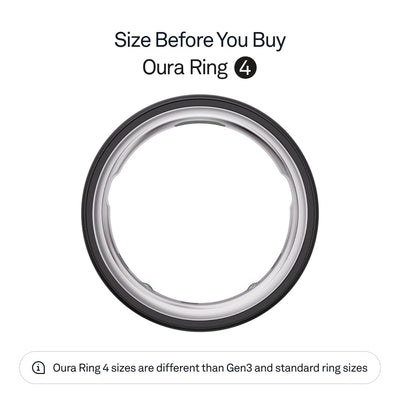 Oura Ring 4 - Silver - Size 10 - Smart Ring - Size First with Oura Ring 4 Sizing Kit - Sleep Tracking Wearable - Heart Rate - Fitness Tracker - Dreamchaser Headquarters