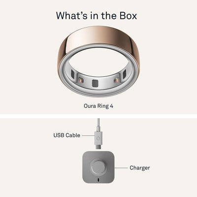 Oura Ring 4 - Silver - Size 10 - Smart Ring - Size First with Oura Ring 4 Sizing Kit - Sleep Tracking Wearable - Heart Rate - Fitness Tracker - Dreamchaser Headquarters