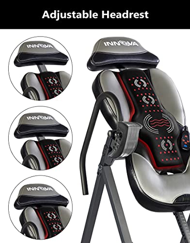 Overall view of the INNOVA heat and massage inversion table, perfect for therapeutic inversion therapy at home.
