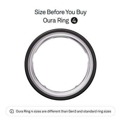 Oura Ring 4 - Silver - Size 10 - Smart Ring - Size First with Oura Ring 4 Sizing Kit - Sleep Tracking Wearable - Heart Rate - Fitness Tracker - Dreamchaser Headquarters