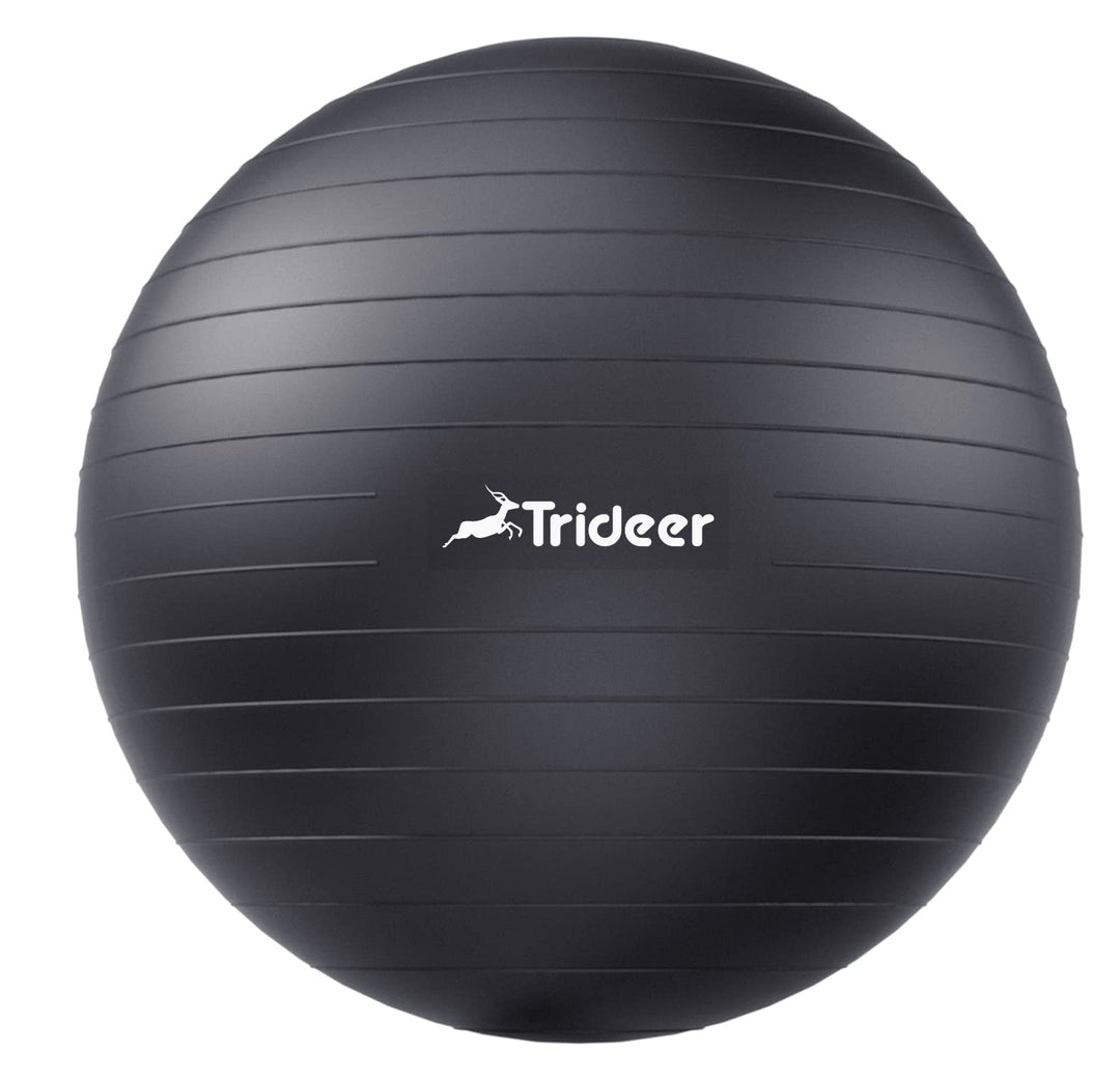 Trideer Yoga Ball for Exercise, Pregnancy &amp; Birthing, showing its non-slip surface, ideal as an exercise ball for therapy.
