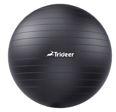 Trideer Yoga Ball for Exercise, Pregnancy & Birthing, showing its non-slip surface, ideal as an exercise ball for therapy.
