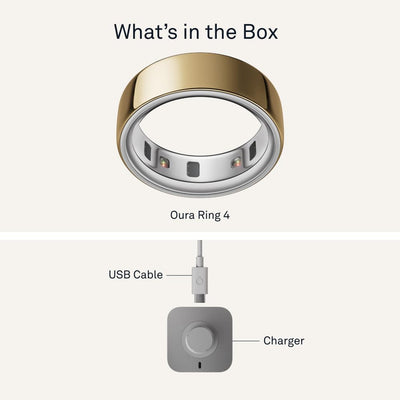 Oura Ring 4 - Silver - Size 10 - Smart Ring - Size First with Oura Ring 4 Sizing Kit - Sleep Tracking Wearable - Heart Rate - Fitness Tracker - Dreamchaser Headquarters