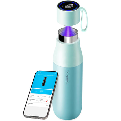 VSITOO 33 oz Smart Self-Cleaning Water Bottle,Stainless Steel Vacuum Flask,BPA-Free, One-Touch Clean,30-Day Battery, Magnetic Charging,Portable Bottle for Travel,Gym or Office,Black - Dreamchaser Headquarters