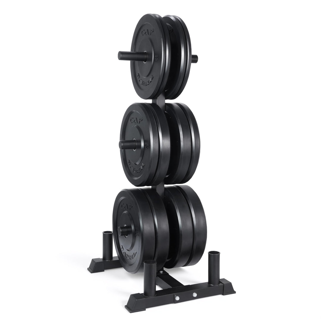 CAP Olympic Bumper Plate Weight Set 100–370LB for Home Gyms