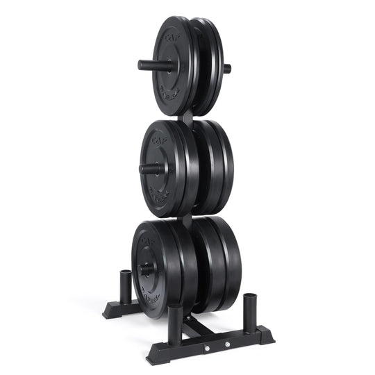 CAP Olympic Bumper Plate Weight Set 100–370LB for Home Gyms