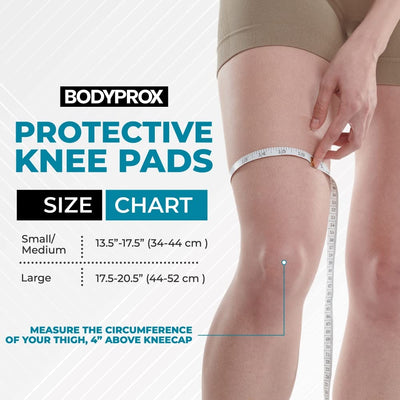 Side view of Bodyprox Protective Knee Pads, featuring a lightweight and ergonomic design for ultimate comfort.