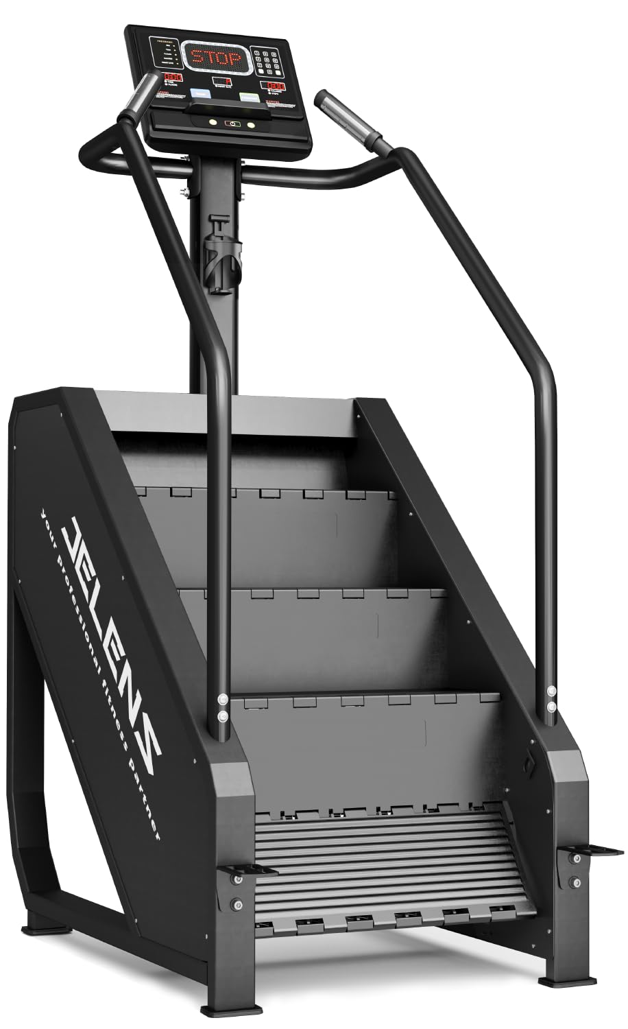 Jelens Stair Stepper Machine with LED Screen 440 LBS, Commercial Grade Stair Climber Exercise Machine for Home with 15 Resistance Levels for Cardio, 24-164 Steps/Minute (Black) - Dreamchaser Headquarters