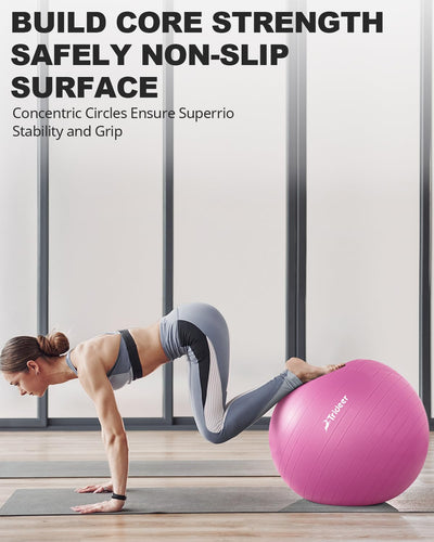 Dynamic uses of Trideer Yoga Ball captured in a therapy session, vital as an exercise ball for therapy.