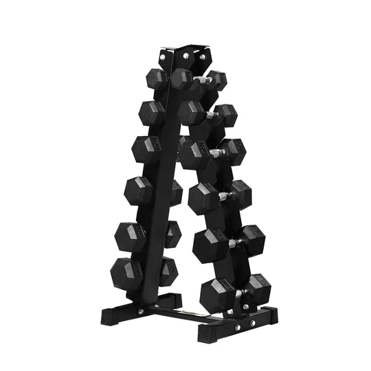 Rubber Hex Dumbbell Set for Full Body Strength Training | DreamChaserHQ