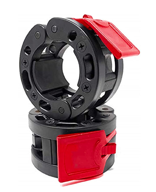 Fitness Olympic Barbell Clamps for Secure Weightlifting &amp; Strength Training | Quick Release 2-Inch Locking Collars | DreamchaserHQ