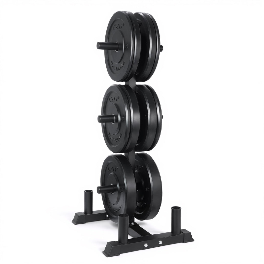 CAP Olympic Bumper Plate Weight Set 100–370LB for Home Gyms