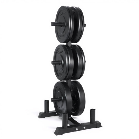 CAP Olympic Bumper Plate Weight Set 100–370LB for Home Gyms
