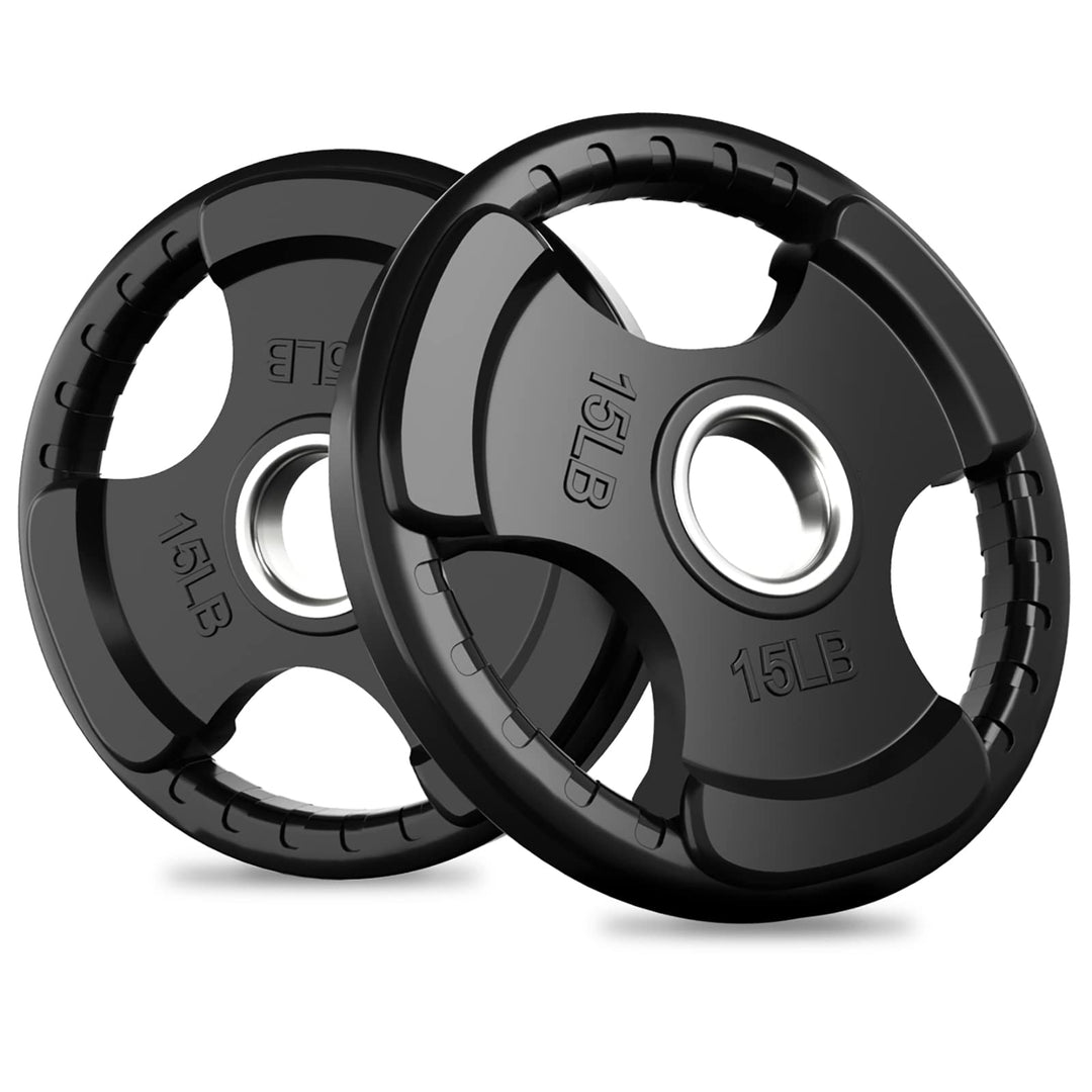 RitFit Rubber Grip Weight Plates – Olympic Plates for Safer, Stronger Barbell Training at Home - Dreamchaser Headquarters