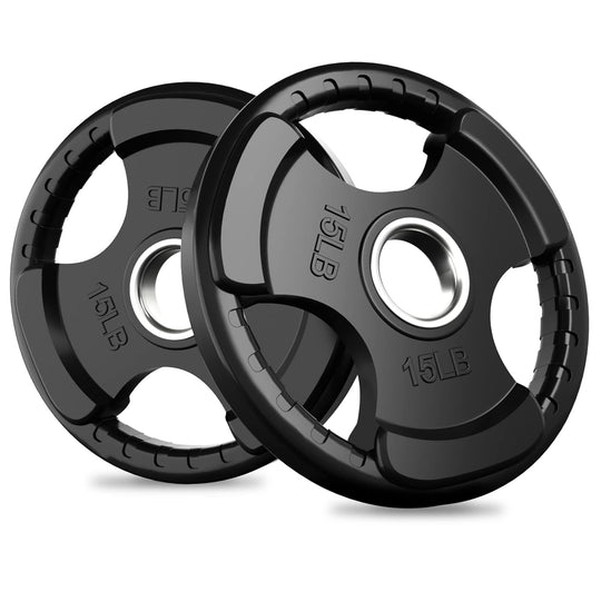 RitFit Rubber Grip Weight Plates – Olympic Plates for Safer, Stronger Barbell Training at Home - Dreamchaser Headquarters