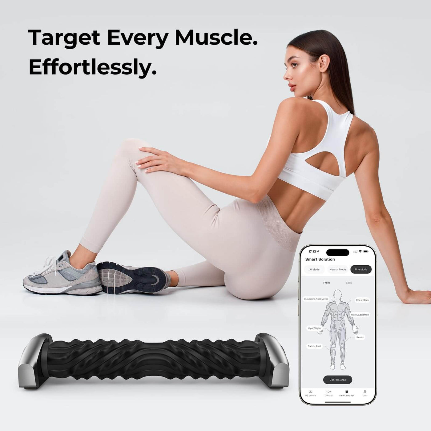 Nepturox Smart Massager Roller – Deep Tissue Electric Massager with App Controlled, Auto Rolling for Muscle Massage - Dreamchaser Headquarters