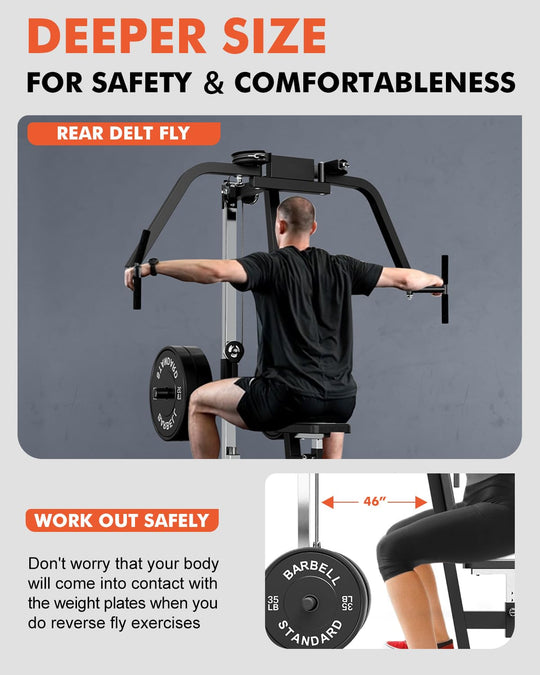 Chest Fly &amp; Reverse Delt Machine for Upper Body Strength | DreamChaserHQ