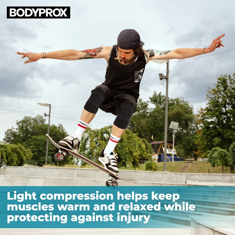 Collection of Bodyprox Protective Knee Pads available in two sizes, ensuring safety and mobility for everyone.