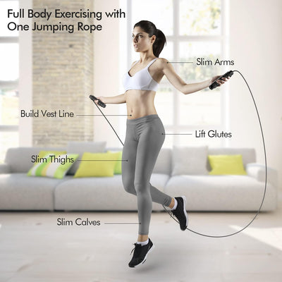 Group workout featuring a tangle-free jump rope, ideal for gaining fitness easily and anywhere.