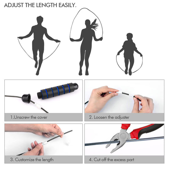 A user executing a flawless jump with a tangle-free jump rope, highlighting its ease of use and effectiveness.