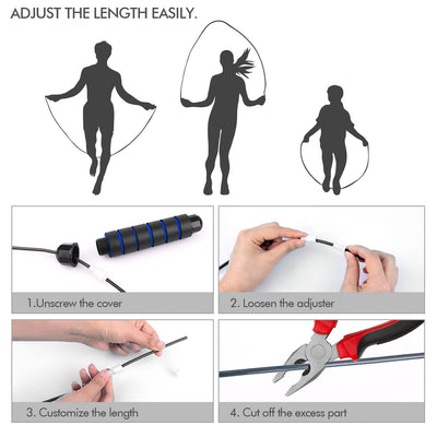 A user executing a flawless jump with a tangle-free jump rope, highlighting its ease of use and effectiveness.