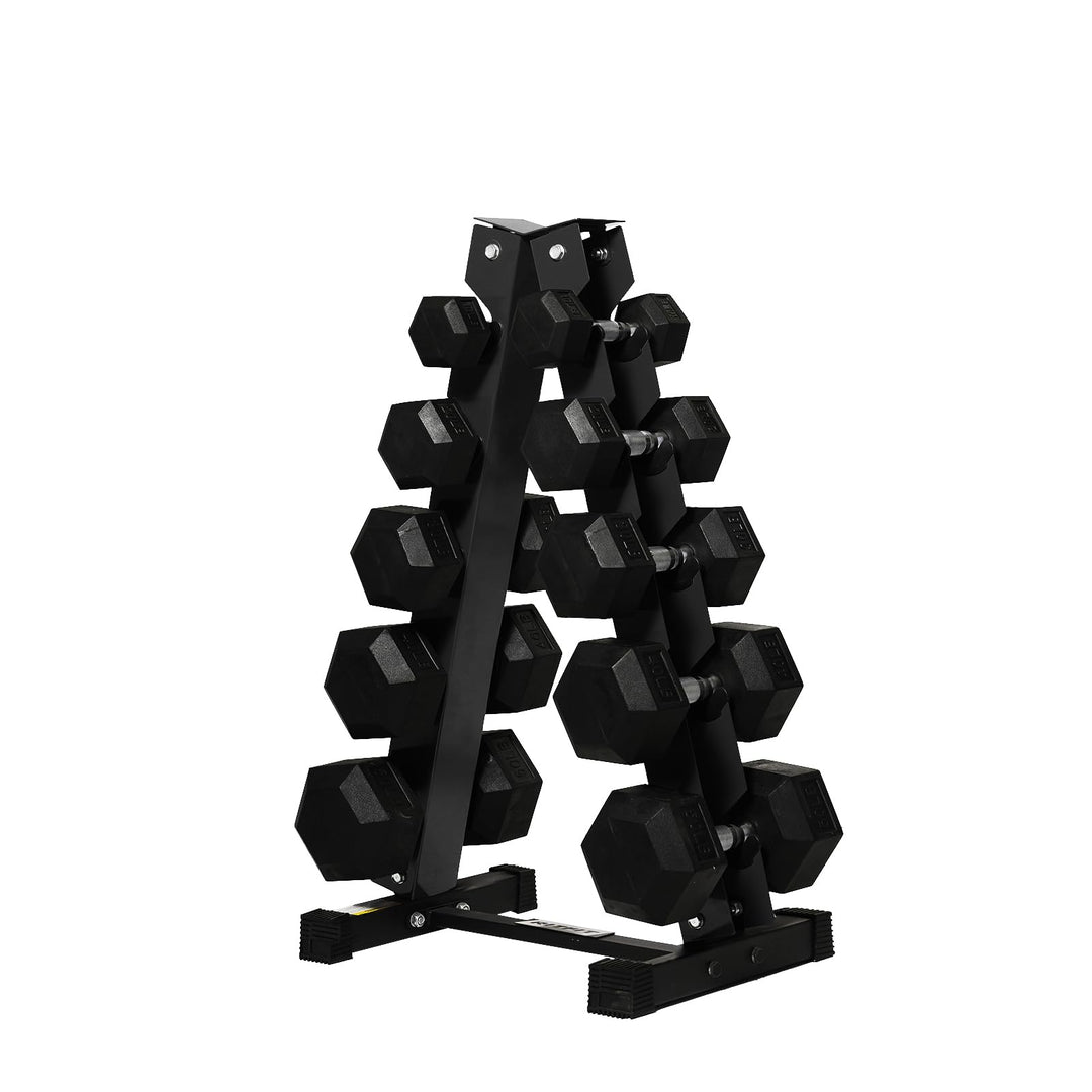 Rubber Hex Dumbbell Set for Full Body Strength Training | DreamChaserHQ