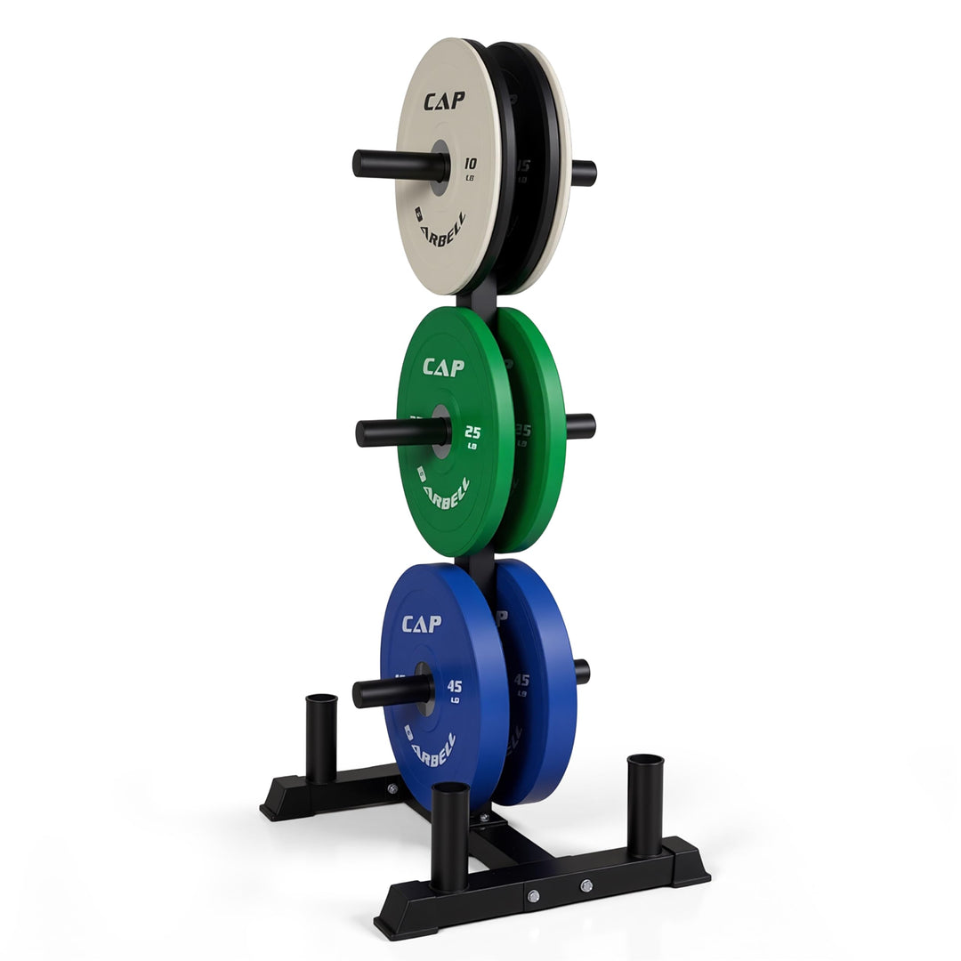 CAP Olympic Bumper Plate Weight Set 100–370LB for Home Gyms