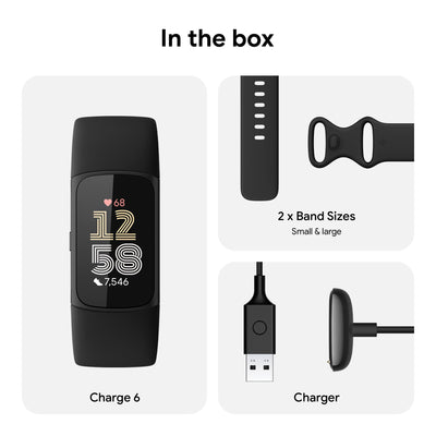 Fitbit Charge 6 Fitness Tracker with Google apps, Heart Rate on Exercise Equipment\ - Dreamchaser Headquarters