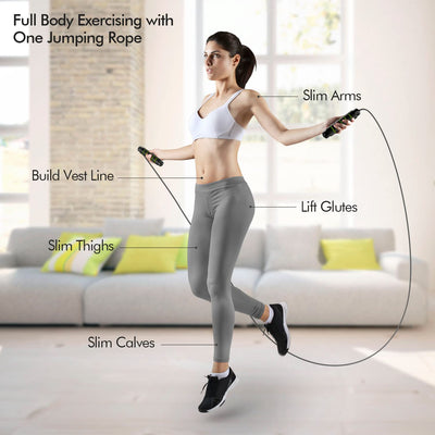 Tangle-Free Jump Rope with Adjustable Steel Cable & Foam Handles for Fast Fitness Workouts - Dreamchaser Headquarters