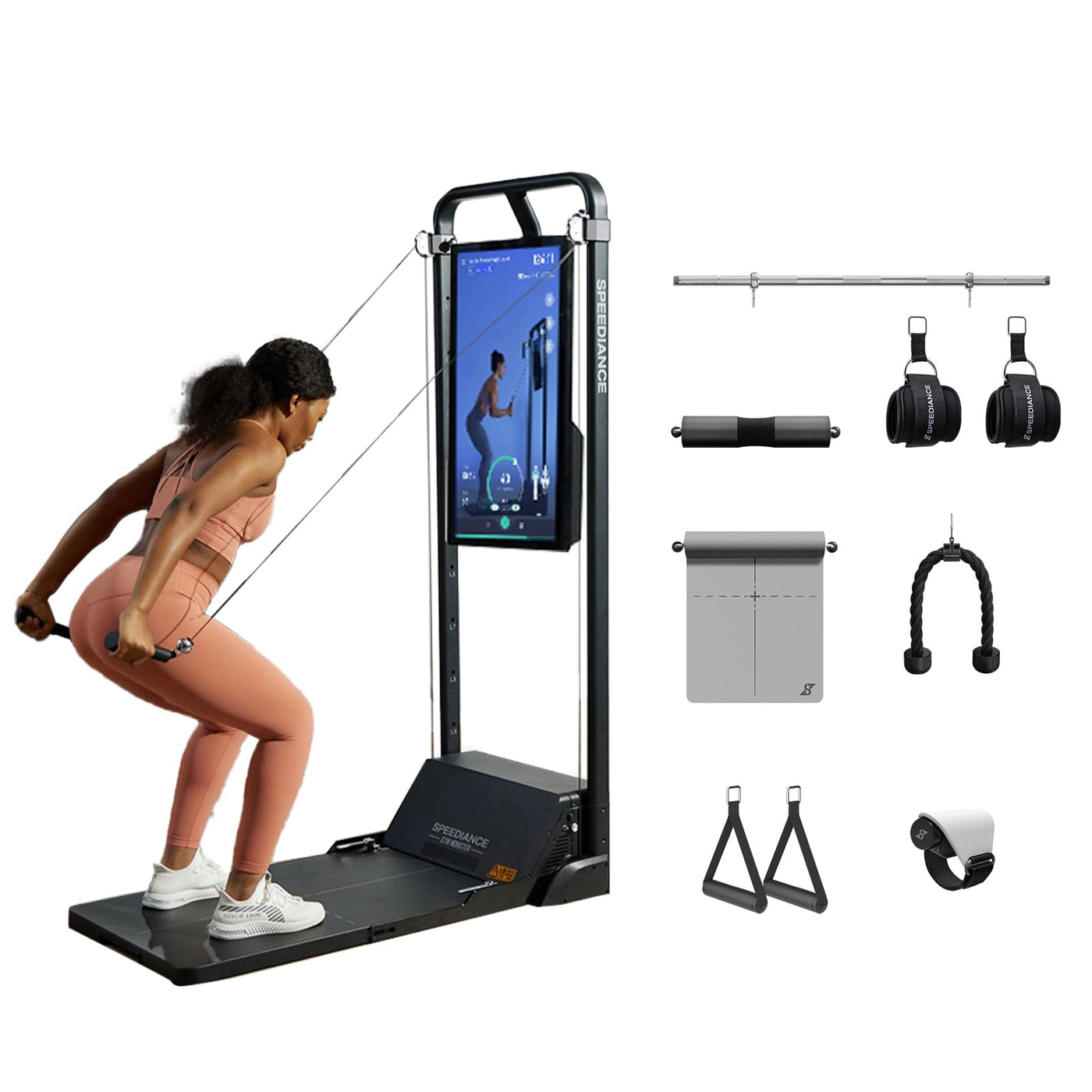 Speediance Gym Monster Smart Home Gym, Multifunctional Strength Training Machine, Smith Machine Power Cage Workout Station, Squat Rack Cable Machine, Full Body Fitness Equipment for Home Workout - Dreamchaser Headquarters