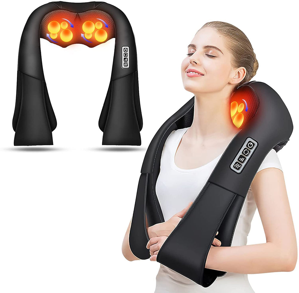 AERLANG Shiatsu Back and Neck Massager, a heated shoulder massager perfect for deep tissue kneading.