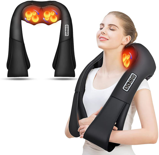 AERLANG Shiatsu Back and Neck Massager, a heated shoulder massager perfect for deep tissue kneading.
