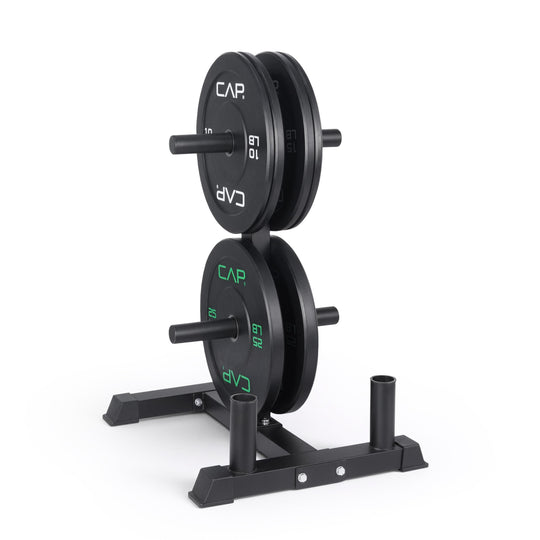 CAP Olympic Bumper Plate Weight Set 100–370LB for Home Gyms