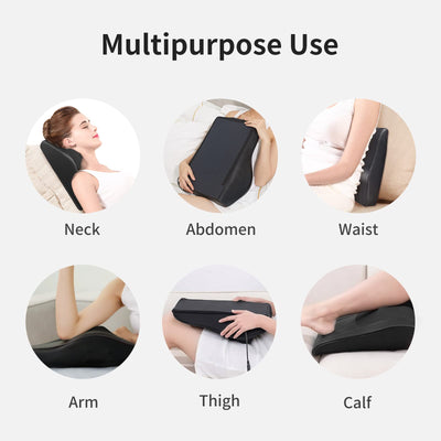 Boriwat Back Massager with Heat featuring a remote control for convenient adjustment of heat and intensity levels.