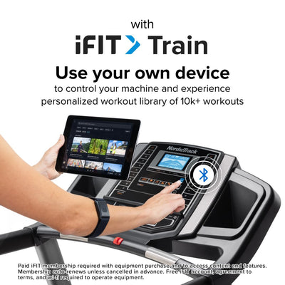 NordicTrack T 6.5 S; Treadmill for Running and Walking with 5” Display and SpaceSaver Design - Dreamchaser Headquarters