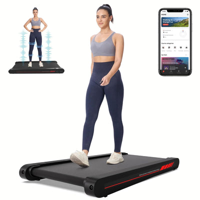 Walking Pad Treadmill with APP - a portable treadmill for home office workouts.