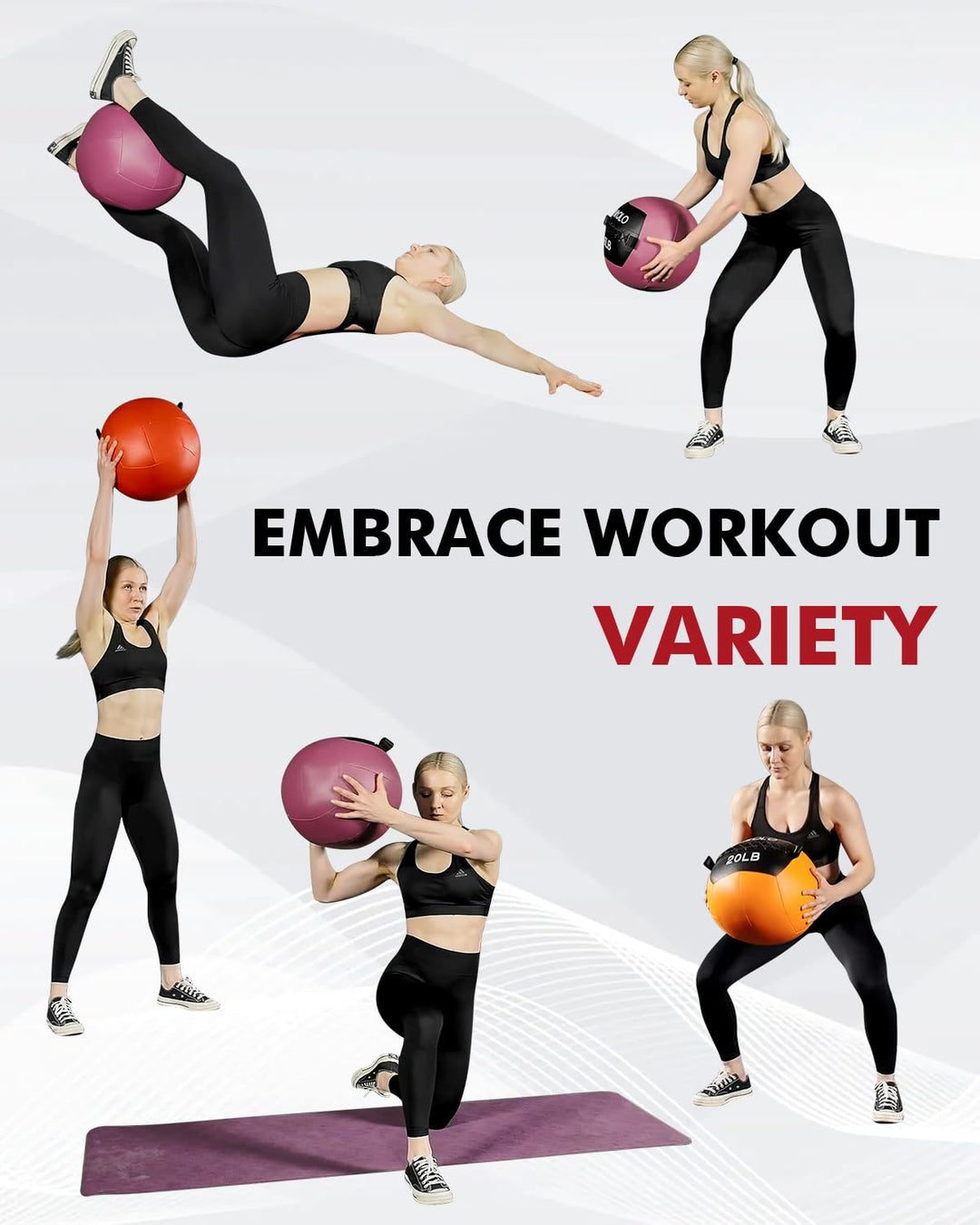 Medicine Ball Set for Core Strength &amp; Functional Training | DreamChaserHQ