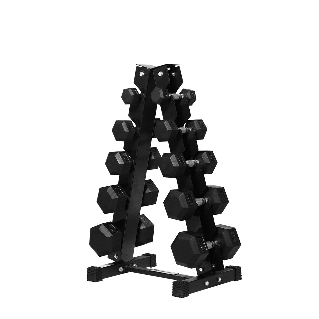 Rubber Hex Dumbbell Set for Full Body Strength Training | DreamChaserHQ