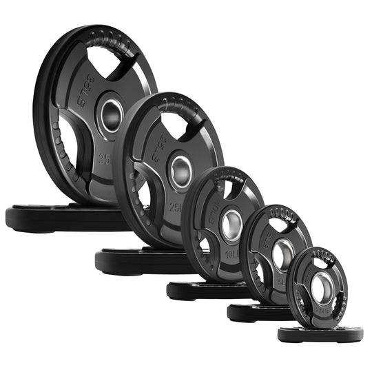 RitFit Rubber Grip Weight Plates – Olympic Plates for Safer, Stronger Barbell Training at Home - Dreamchaser Headquarters