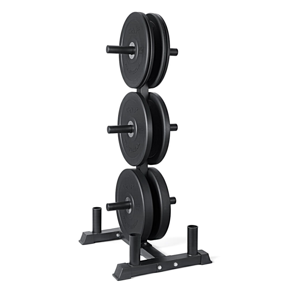CAP 2-Inch Olympic Bumper Plate Weight Set for Strength Training & Home Gyms | 100–370LB Olympic Plates with Optional Storage Rack | DreamchaserHQ