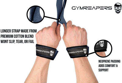 Gymreapers Lifting Wrist Straps for Weightlifting, Bodybuilding, Powerlifting, Strength Training, - Dreamchaser Headquarters