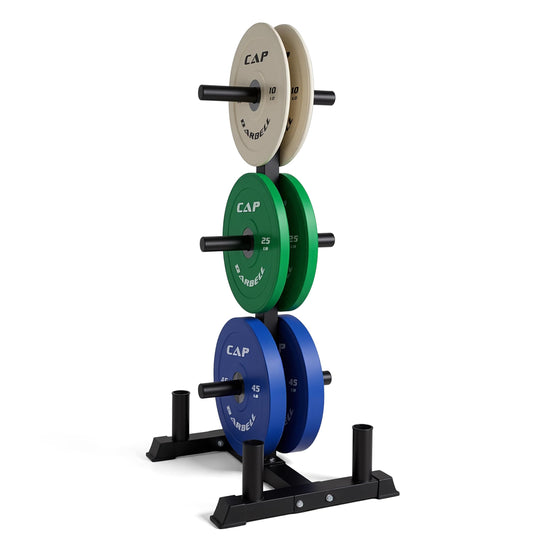 CAP Olympic Bumper Plate Weight Set 100–370LB for Home Gyms