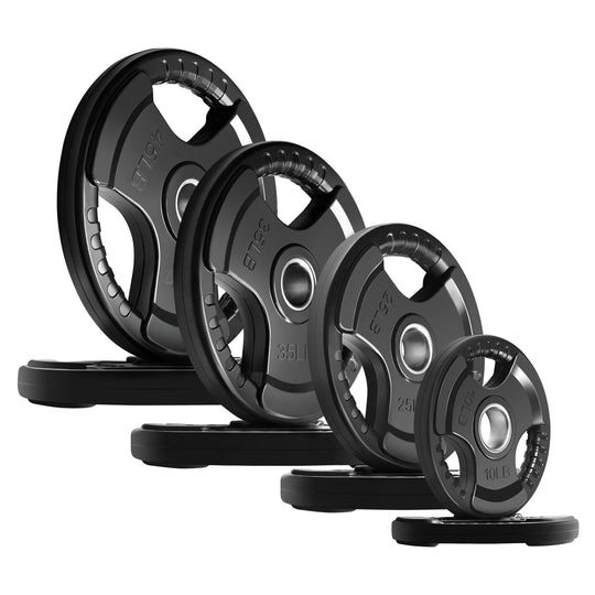 RitFit Rubber Grip Weight Plates – Olympic Plates for Safer, Stronger Barbell Training at Home - Dreamchaser Headquarters